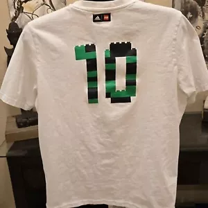 Adidas x Lego 10 White T-shirt Top Youth Big Boys Sz LARGE L 13/14Y - Picture 1 of 5