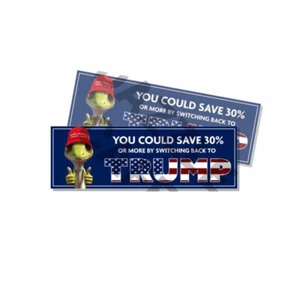 TRUMP 2024 AUFKLEBER SWITCH AND SAVE ANTIDEMOKRAT MAGA DECAL 2ER PK - Bild 1 von 4