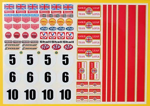RC GOLD LEAF vintage style F1 Rally stickers declas 10th scale  - Picture 1 of 2