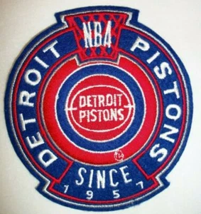 Detroit Pistons~Since 1957~Embroidered PATCH~3 5/8" x 3 1/4"~SEW On~NBA~ - Picture 1 of 3