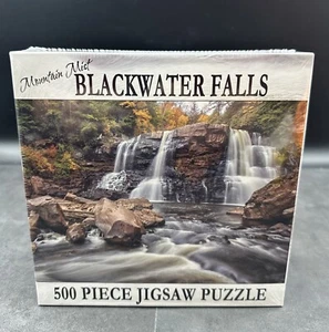 Mountain Mist Blackwater Falls 500 Stück Stichsäge Puzzle versiegelt versiegelt neu - Bild 1 von 11