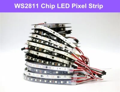 WS2811 5050 RGB LED Strip 1m/5M 150 300Leds Addressable (1IC 3leds ) DC12V - Image 1 of 4