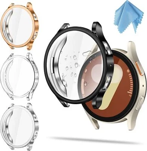 [4 Pack] Case for Samsung Galaxy Watch 7 Soft TPU Protector Bumper Shell Cover - Zdjęcie 1 z 9