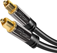 KabelDirekt 10m Optical Digital Audio Cable/TOSLINK Cable TOSLINK to TOSLINK