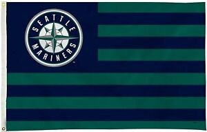 Seattle Mariners Flag Banner 3x5 Country Design Premium Outdoor House Baseball