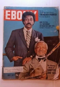 July 1972 Ebony ( SANFORD AND SON ) The Hilarious World  - Imagen 1 de 12