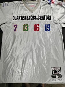 Quarterbacks of the Century Mitchell & Ness NFL Throwback Football Jersey Sz 52