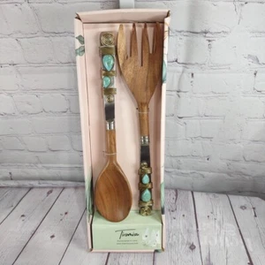 Tiramisu Holz Perlen Salat Servier Set Neu im Karton - Bild 1 von 4
