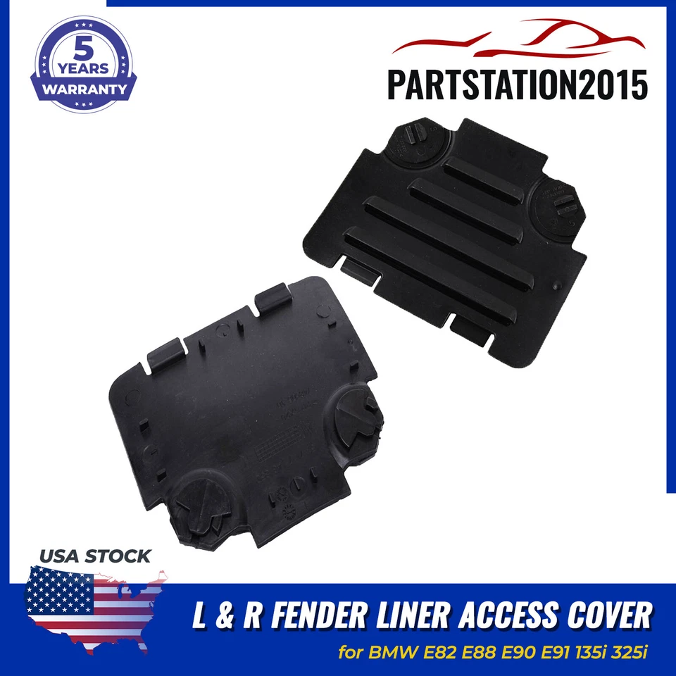 2pcs for BMW Front Left Right Fender Liner Access Cover 51717143849