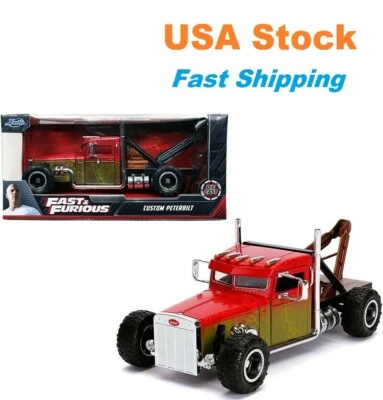 Fast & Furious Hobbs & Shaw's Custom Peterbilt Tow Truck JADA Diecast 8.5" 1:24 - Image 1 of 4