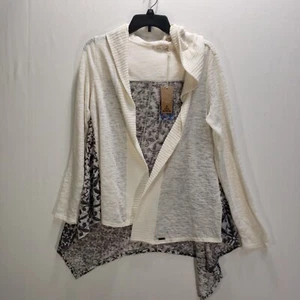 Prana Pullover Damen MEDIUM Duster Cardigan Kapuze Print Hilo NEU - Bild 1 von 6
