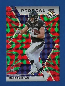 Mosaic Mark Andrews Pro Bowl 2020 verde reactivo Prizm # 256 Baltimore Ravens - Imagen 1 de 2