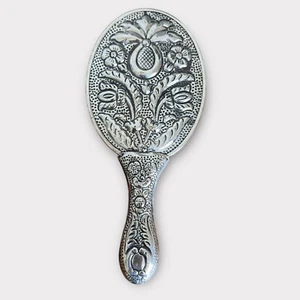 TURCO Art Nouveau Vintage EYUP 900 Moneda Plata Espejo de Mano Tamaño Niño - Imagen 1 de 5