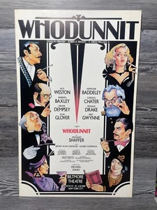 WHODUNNIT, BILTMORE THEATRE, BROADWAY FENSTERKARTE/POSTER, WESTON, BAXLEY, DEMPSE - Bild 1 von 9