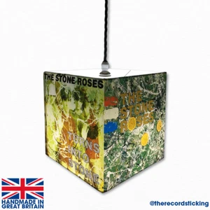 Handmade - The Stone Roses Lamp or Ceiling Shade - 20x20cm, artwork, canvas - Picture 1 of 10