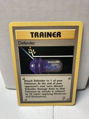 POKÉMON TRAINER DEFENDER 109/130 UNCOMMON NM CARD   BASE SET 2 - Image 1 of 2