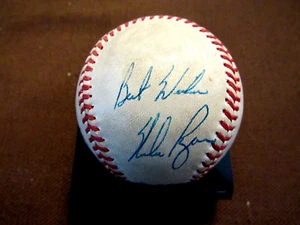 NOLAN RYAN BEST WISHES CALIFORNIA ANGELS HOF SIGNED AUTO GAME USED BASEBALL BAS - Picture 1 of 3