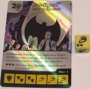 Foil BAT-SIGNAL: LIGHT UP THE NIGHT 3/124 Batman Dice Masters DC - Picture 1 of 1
