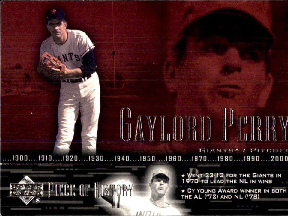 2002 Upper Deck Piece of History #71 Gaylord Perry SAN FRANCISCO GIANTS - Image 1 of 2