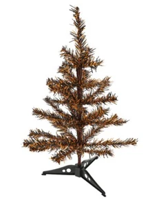 Halloween,Mini Tabletop Tree,Orange and Black,Plastic,Decoration,New in Box. - Picture 1 of 4