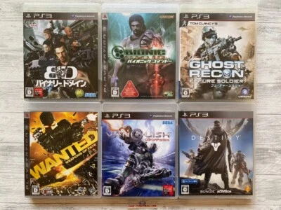 SONY PS3 Binary Domain & Bionic & Ghost Recon & Wanted & Vanquish & Destiny set - Image 1 of 4