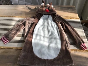North Pole Rudolph One Piece Pajama Christmas Costume Youth L 14/16 - Picture 1 of 8
