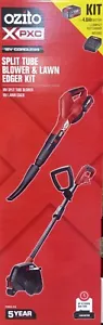 2 PIECE OZITO PXC 18V CORDLESS EDGER AND LEAF BLOWER + 4AH BATTERY & CHARGER KIT - Picture 1 of 9