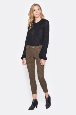 Pantalones ajustados para mujer JOIE Park en ejército francés talla 29 verde estampado de leopardo nuevos con etiquetas Foto 1 de 4