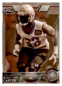 2015 Topps Chrome Sepia Refractor Alex Carter #d /99 Rookie RC PWE Lions #161 - Picture 1 of 2