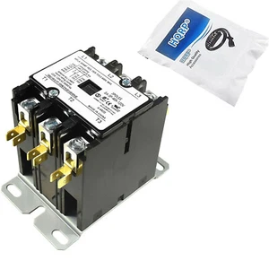 HQRP Tres Polos 3 Polos 40 Amp Bobina 120V AC Contactor HVAC Relé Propósito Definido - Imagen 1 de 8