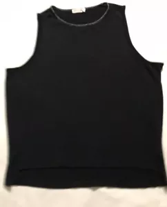 Top Rag & Bone donna M/M nero senza maniche collo rotondo - Foto 1 di 9