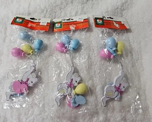 (Juego de 3) Globos y adornos de madera de oso Kurt S. Adler 1991 Santa's World 6,5" - Imagen 1 de 14
