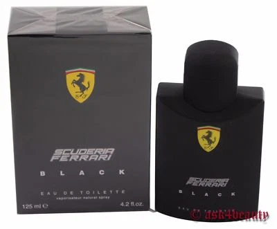 Spray Edt Scuderia Ferrari Black by Ferrari 4,2 oz/125 ml para hombre nuevo en caja Foto 1 de 2