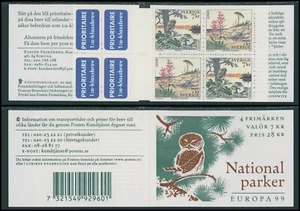 Sweden Scott #2349a MNH BOOKLET Europa 1999 National Parks $10+ 458240 - Picture 1 of 2
