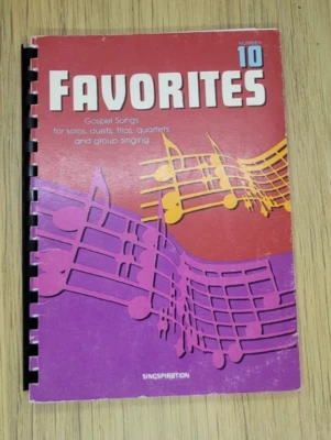 Favorites Number 10 Gospel Songs Singspiration 1986 Spiral Solo Duet Trio Group - Image 1 of 4