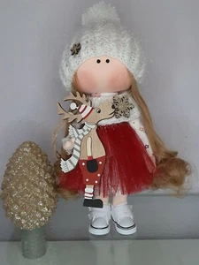 ♡Puppe nach Tilda Art ♡Künstlerpuppe ♡  top Qualität Unikat Handarbeit 30 cm - Bild 1 von 1