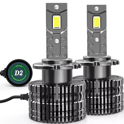 2 x Replace HID D2S LED Headlight Bulbs Low Beam For BMW 3 SERIES E46 E39 X5 E53 - Image 1 of 4