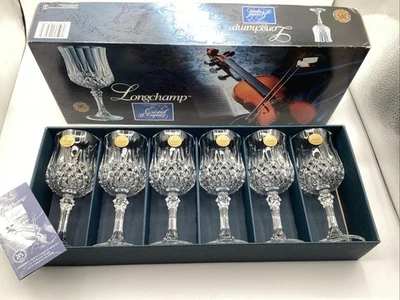 "Copas de vino Cristal D'Arques Longchamp 6,25"" nuevas en caja lote de 6" Foto 1 de 4