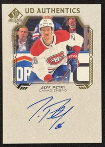 2021-22 SP Authentic UD Authentics Jeff Petry #UDA-PE Auto - Picture 1 of 2