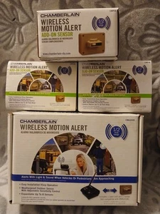 Chamberlain CWA2000 Wireless Motion Alarm Alert with Add On Sensor System - Picture 1 of 24