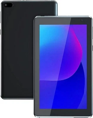 Tablet Android 7 pulgadas 4 GB RAM 32 GB almacenamiento cuatro núcleos WiFi-6 color negro Foto 1 de 4