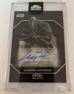 2024 Star Wars Topps Black Chrome General Grievous Auto - Picture 1 of 2