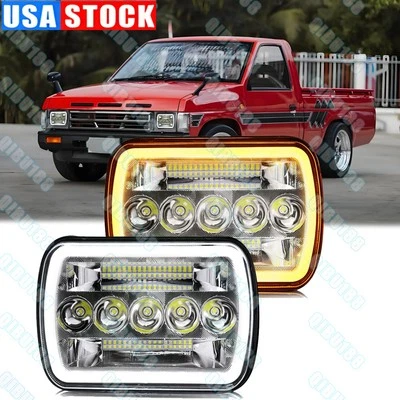Faros LED 7x6" Hi/Lo Halo DRL para camioneta Mazda b2000 b2200 b2600 1986-1993 Foto 1 de 4