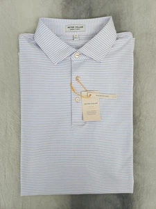 Polo Peter Millar Palmer Rosa Hannover Performance Jersey MF24EK29S Uomo Large - Foto 1 di 12