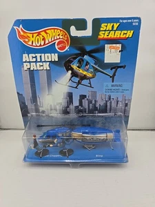 Hot Wheels Action Pack Sky Search Police Chopper & Blimp Diecast Kartonschaden - Bild 1 von 7
