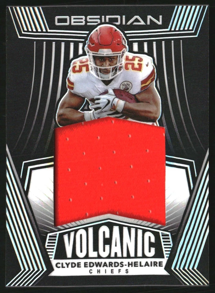 2020 Panini Obsidian Volcanic Materials #12 Clyde Edwards-Helaire Jersey /100 - Image 1 of 2