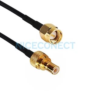 SMB Male to SMA Male Pigtail Coaxial Cable RG174 30cm For Wi-Fi Radios OEM - Picture 1 of 3