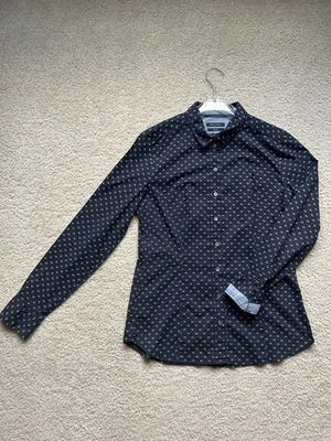 Camisa Marc O'Polo Mujer S Azul Naval Sastre Preppy Estampado Completo Manga Larga Foto 1 de 4
