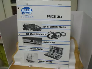 MODEL POWER 1983, PRICE LIST,36 PGS, TRAINS, BOATS, DIE CAST, SLOT CAR, VG COND - Picture 1 of 3