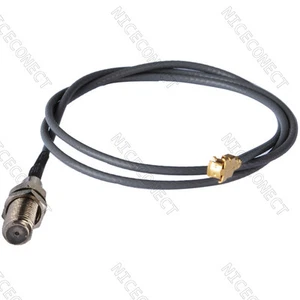 2 piezas de cable cola de cerdo hembra tipo IPX / U.FL a F 1,13 mm 50 ohmios 20 cm 8" - Imagen 1 de 3